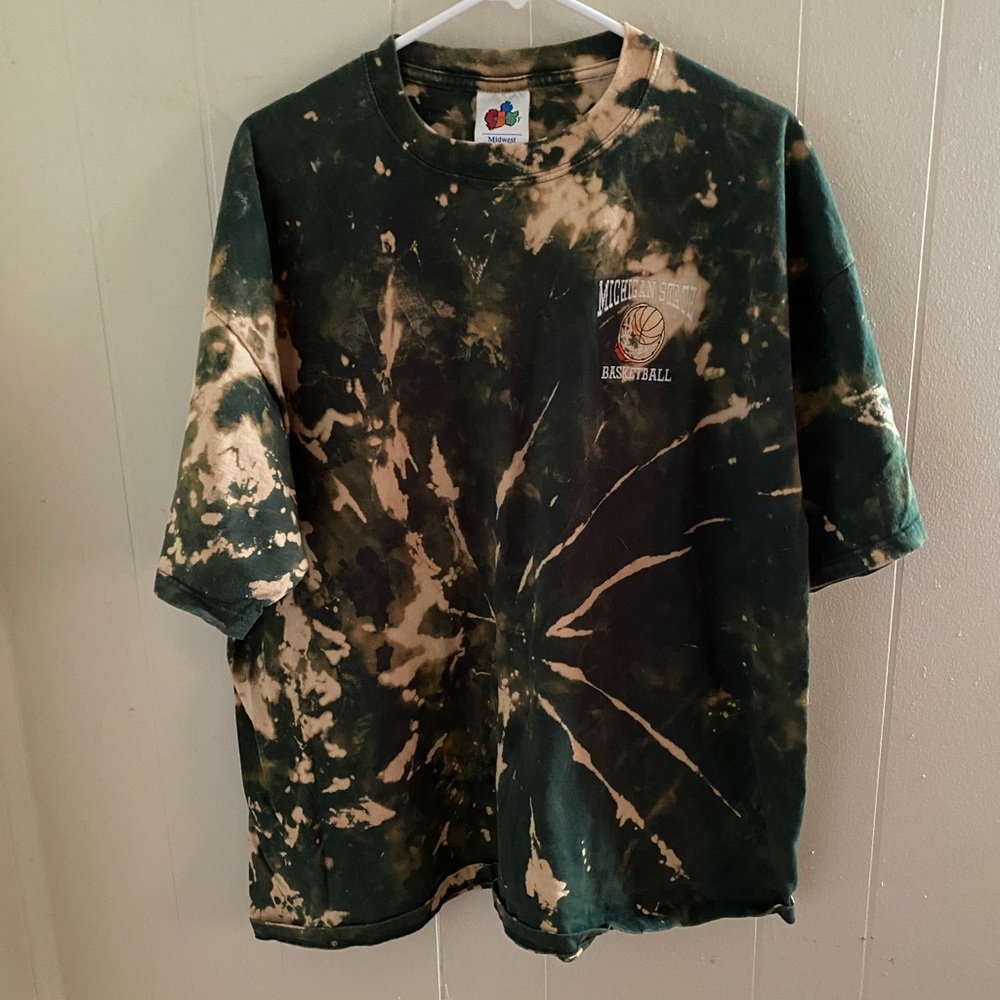 XL Tye-Dye Michigan State Football Tee